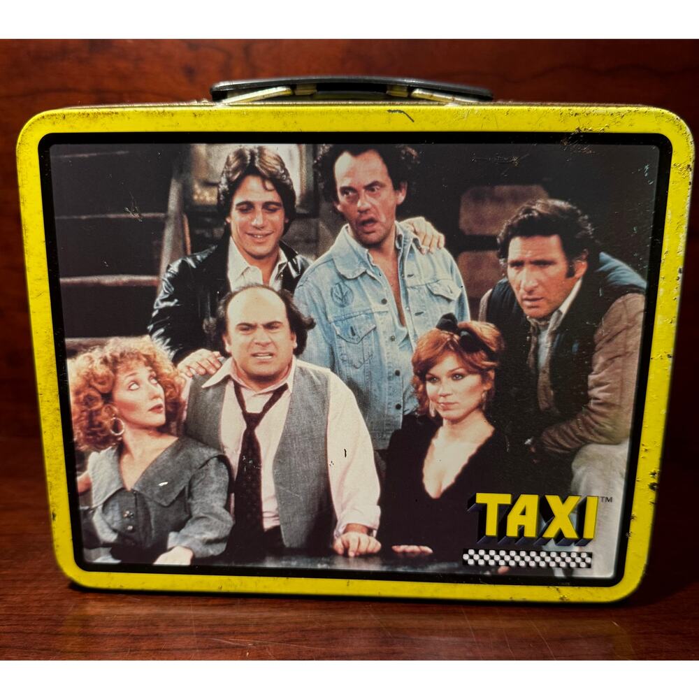 Vintage Rare 1999 Taxi TV Sitcom Metal Lunch Box The Tin Box Company Paramount